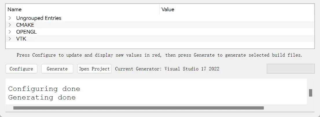 CMake 条目配置-OK